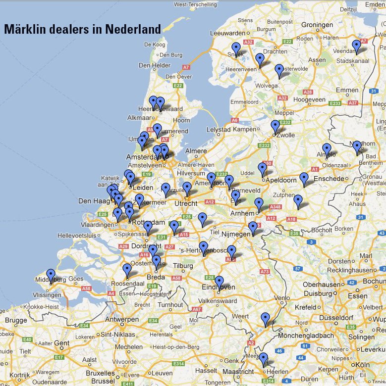 Nederlandse Märklin dealers